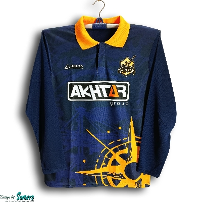 Picture of Chittagong challengers Full Sleeve Collar Polo Cricket Jersey For Man - BPL Polo Jersey - Chittagong Jersey 2024-2025