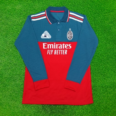Picture of AC Milan Full Sleeve Polo Thai Premium Football Jersey For Men - AC Milan  Jersey 2025/25