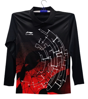 Picture of Li-Ning Full sleeve Collar Jersey For Man - T Shirt For Man - Jersey