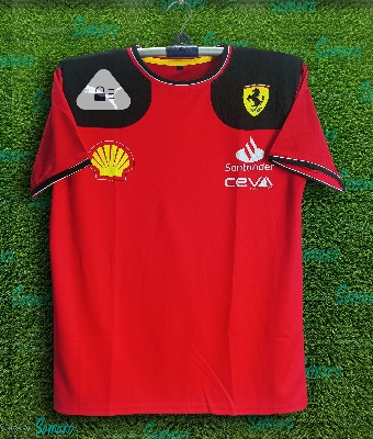 Picture of Ferrari 2024 Team Short Sleeve T Shirt For Man - Ferrari Short Sleeve Jersey For Man - Ferrari Jersey 2024