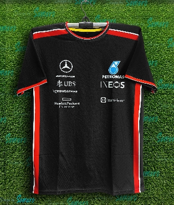 Picture of Mercedes AMG Petronas 2024 Team Short Sleeve T Shirt For Man - Mercedes Jersey For Man - Mercedes Jersey 2024