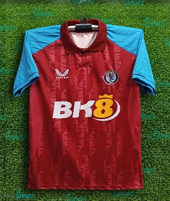 Picture of Aston Villa Jersey 2025/2026 Thai Premium Football Jersey For Man - Half Sleeve collar polo - Aston Villa Football Jersey 2025