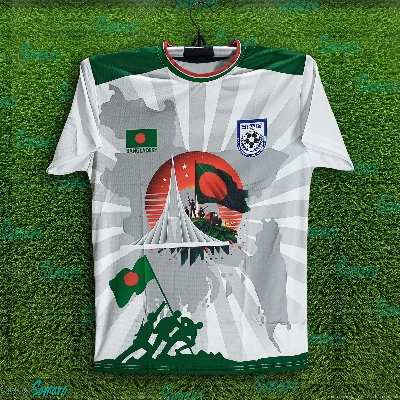 Picture of B-d Short Sleeve Football Jersey For Men - Half Sleeve - Banglades Fan Jersey