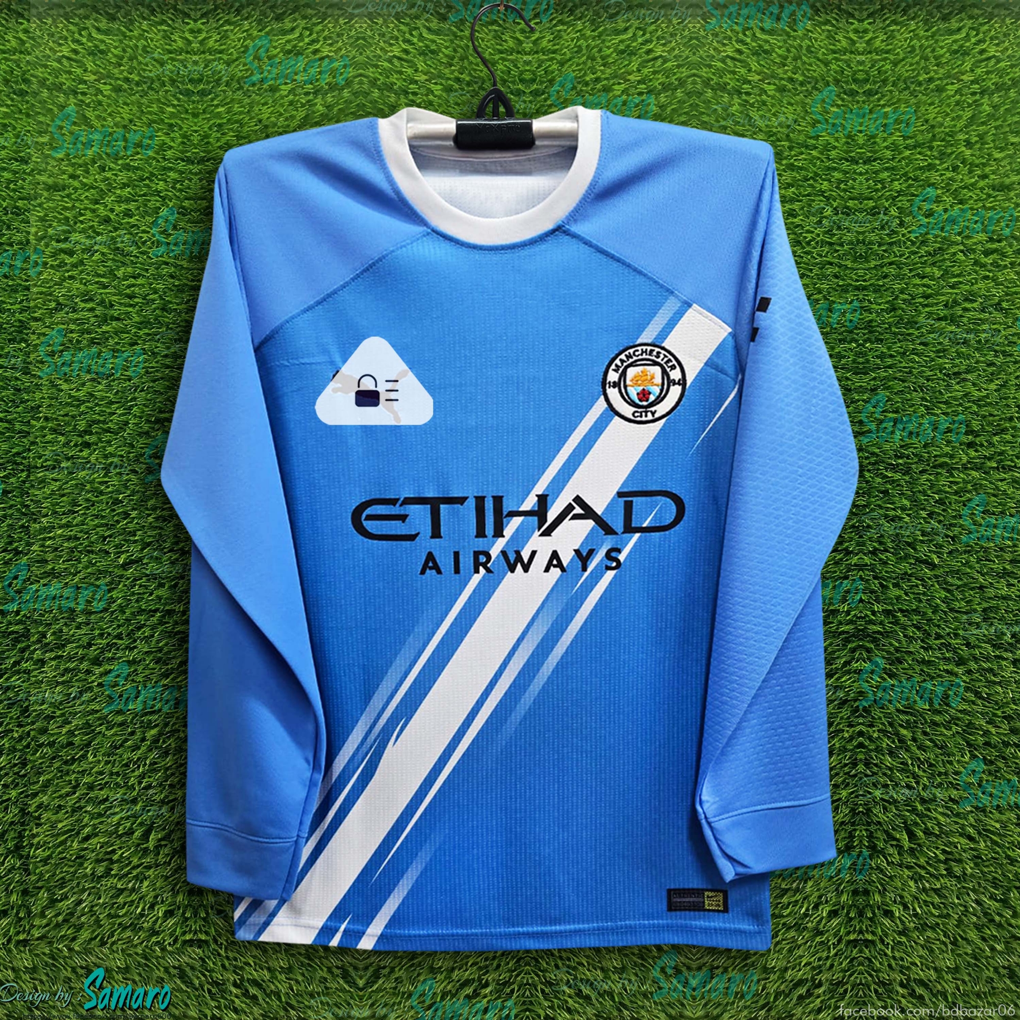 Picture of Manchester City Full Sleeve Jersey 2025/2026 Thai Premium Football Jersey For Man - Long Sleeve - Manchester City Football Jersey 2025