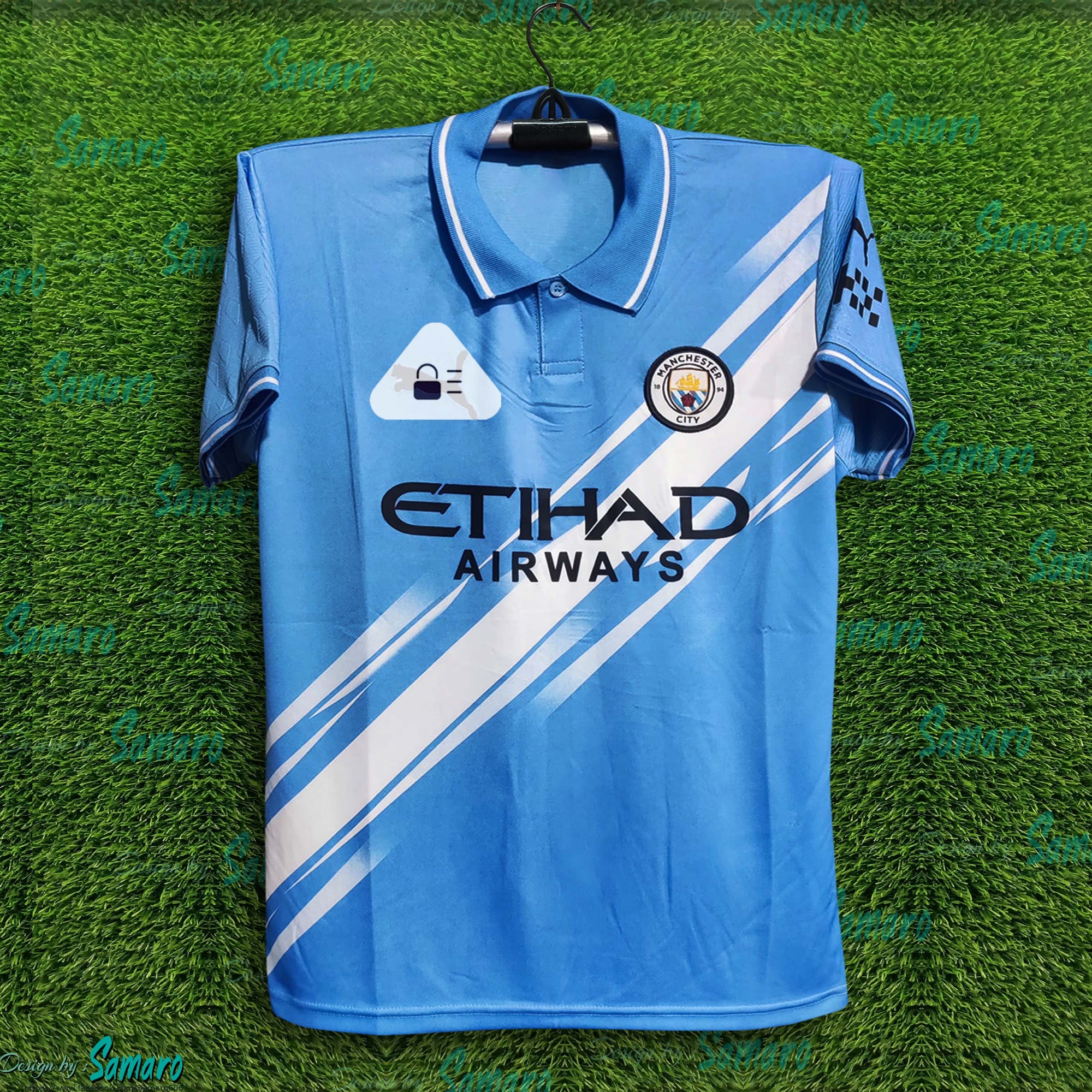 Picture of Manchester City Jersey 2025/2026 Thai Premium Football Jersey for Men - Half Sleeve Polo Jersey - Manchester City Jersey 2025