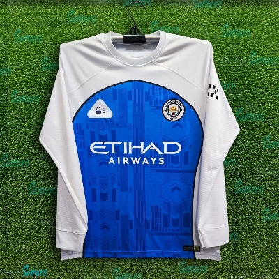 Picture of Manchester City Full Sleeve Jersey 2025/2026 Thai Premium Football Jersey For Man - Long Sleeve - Manchester City Football Jersey 2025