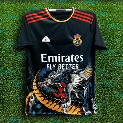 Picture of Real Madrid Short Sleeve Football Jersey for Man  - Dragon Jersey - Real Madrid Jersey 2024-25