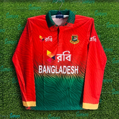 Picture of Bangladesh T 20 Cricket Jersey 2025/2026 Full Sleeve Jersey For Men - Long Sleeve t shirt - Bangladesh Cricket Jersey 2025