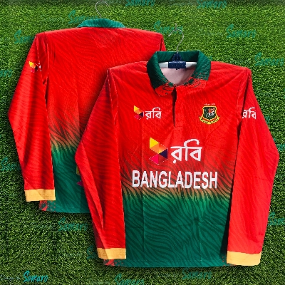 Picture of Bangladesh T 20 Cricket Jersey 2025/2026 Full Sleeve Jersey For Men - Long Sleeve t shirt - Bangladesh Cricket Jersey 2025