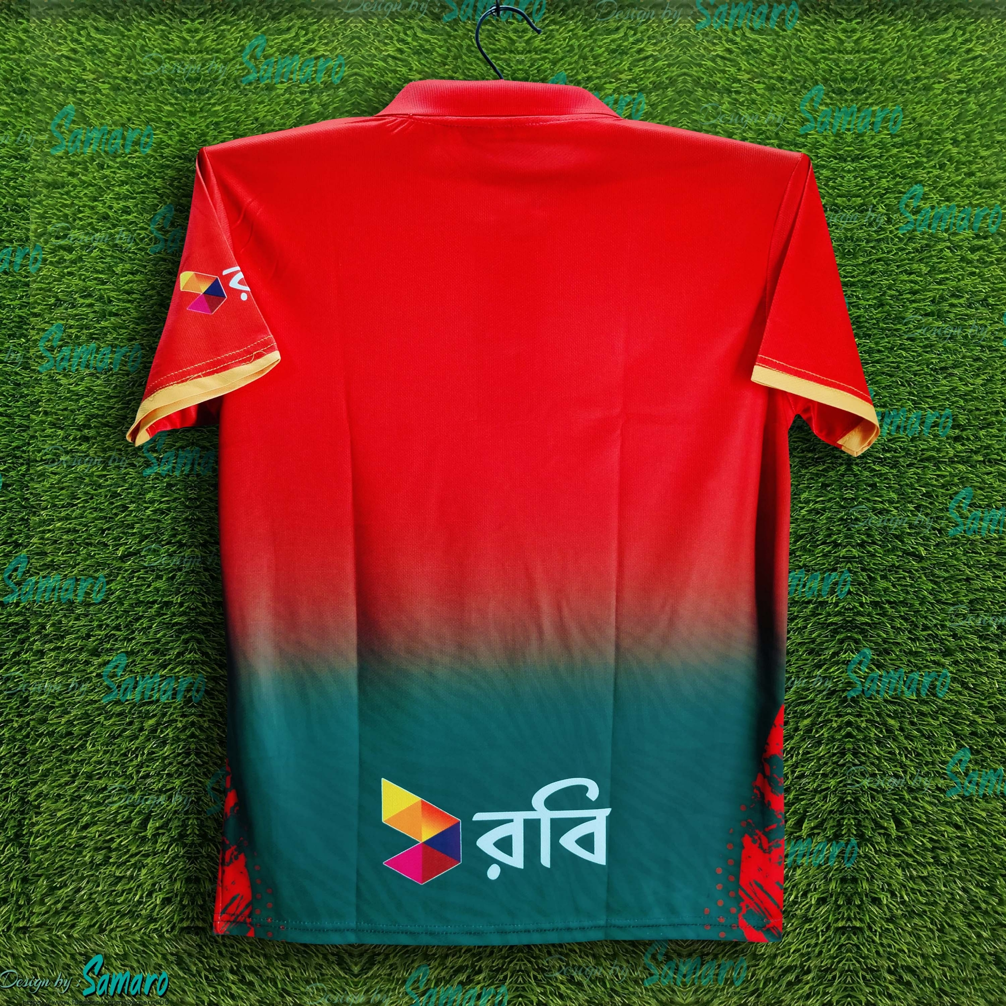 Picture of Bangladesh T 20 Cricket Jersey For Men - Robi Short Sleeve Cricket Jersey For Men - Bangladesh Cricket Jersey 2024-2025
