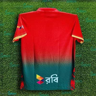 Picture of Bangladesh T 20 Cricket Jersey For Men - Robi Short Sleeve Cricket Jersey For Men - Bangladesh Cricket Jersey 2024-2025