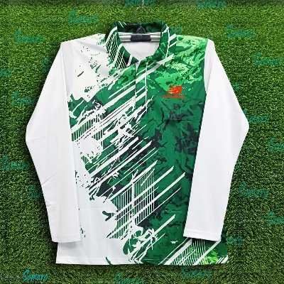 Picture of New Balance Full Sleeve Collar Polo Jersey For Man - Long Sleeve Polo T shirt For Man - Polo Jersey