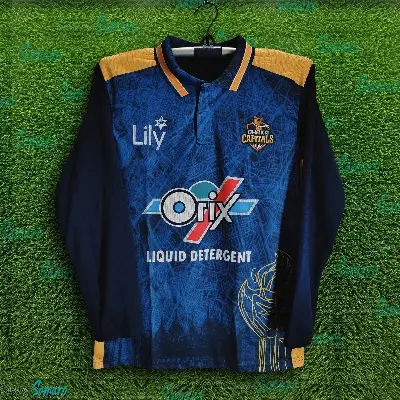Picture of Dhaka Capaitals Full Sleeve Cricket Jersey For Men - BPL Long Sleeve Polo T Shirt - Dhaka Jersey 2025-26