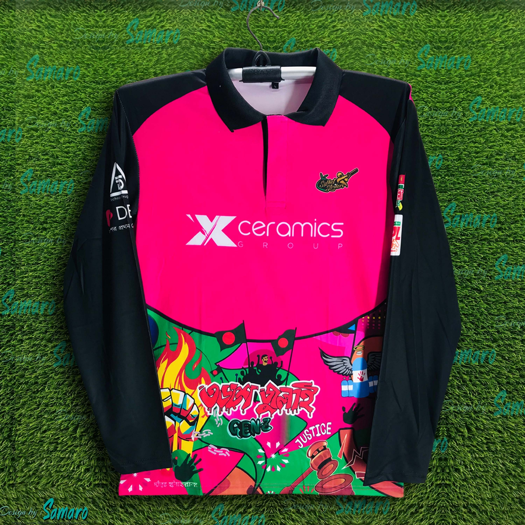 Picture of Sylhet Strikers Full Sleeve Polo BPL Cricket Jersey For Man - BPL Long Sleeve T Shirt - Sylhet Jersey 2025/26