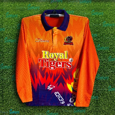 Picture of Durbar Rajshahi Full Sleeve Polo Cricket Jersey For Men - BPL Long Sleeve T Shirt - Rajshahi Jersey 2025-26