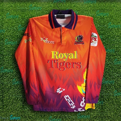 Picture of Durbar Rajshahi Premium Full Sleeve Polo Cricket Jersey For Men - BPL Long Sleeve T Shirt - Rajshahi Jersey 2025-26