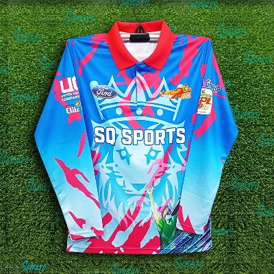 Picture of Chittagong Kings Premium Full Sleeve Polo Cricket Jersey For Man - BPL Long Sleeve T Shirt - Chittagong 2025-26