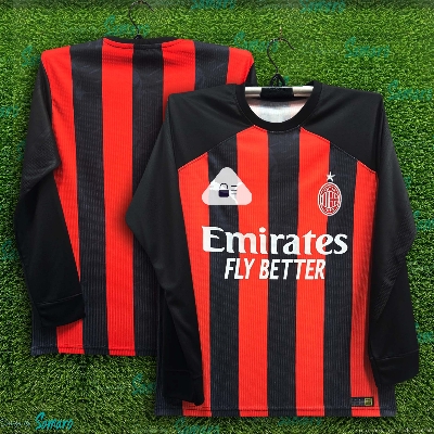 Picture of AC Milan Full Sleeve Jersey 2025/2026 Thai Premium Football Jersey For Man - Long Sleeve - AC Milan Football Jersey 2025