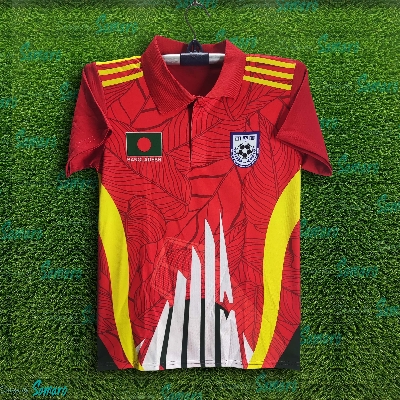 Picture of B-d Short Sleeve Collar Football Jersey for Man - Half Sleeve Polo - Bangladesh Fan Jersey