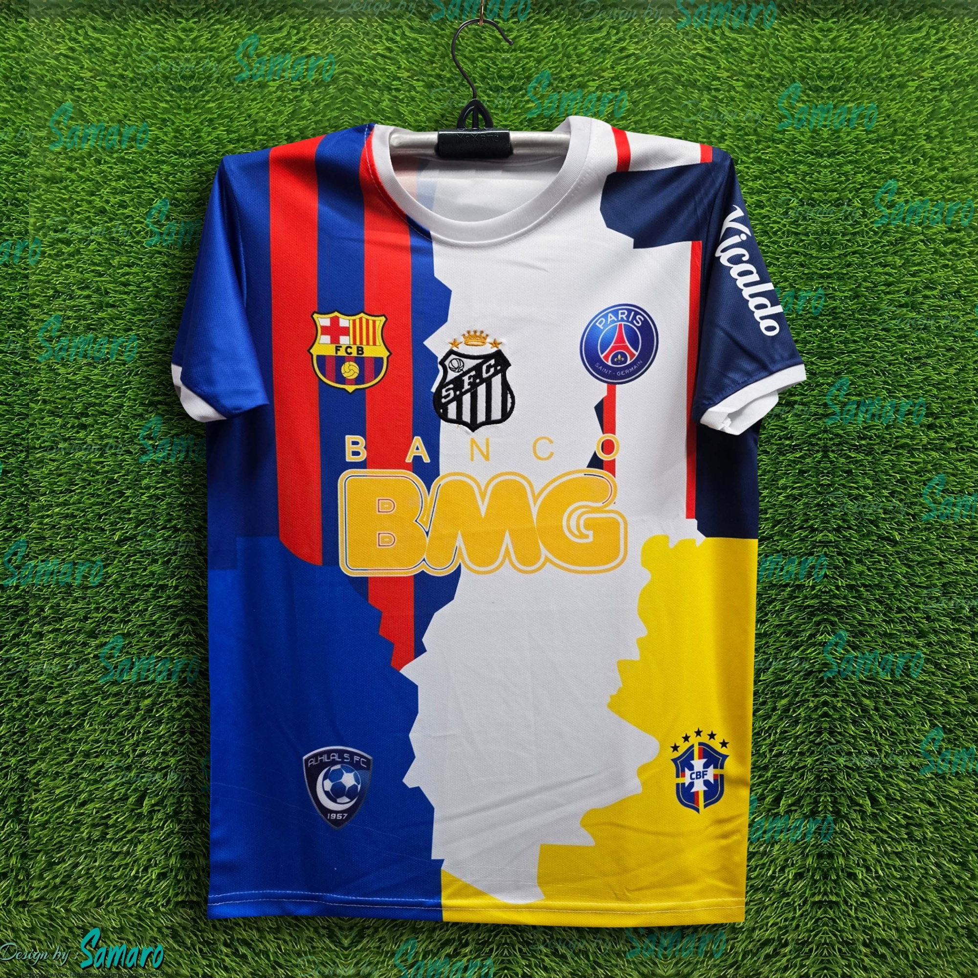 Picture of Neymar JR Thai Premium Football Jersey For Man - Half Sleeve T Shirt - Brazil Football Jersey 2025
