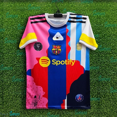 Picture of Messi Thai Premium Football Jersey For Man - Half Sleeve T Shirt - Argentina Football Jersey 2025