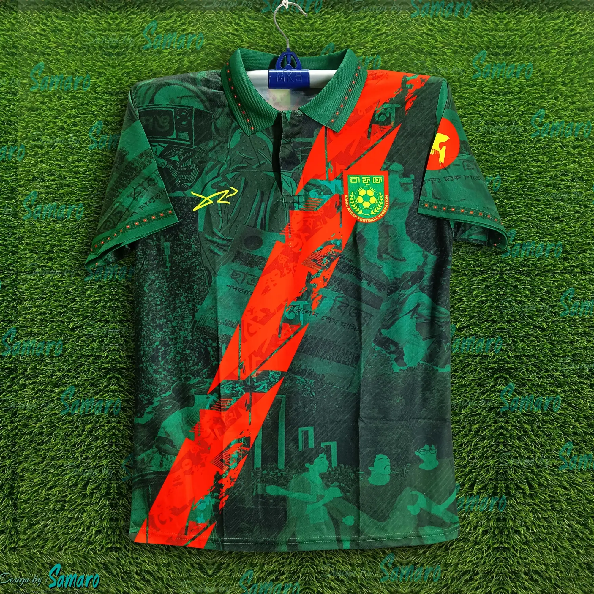 Picture of B-d Jersey 2025/2026 Thai Premium polo Football Jersey For Men - Banglades Fanl Jersey 2025