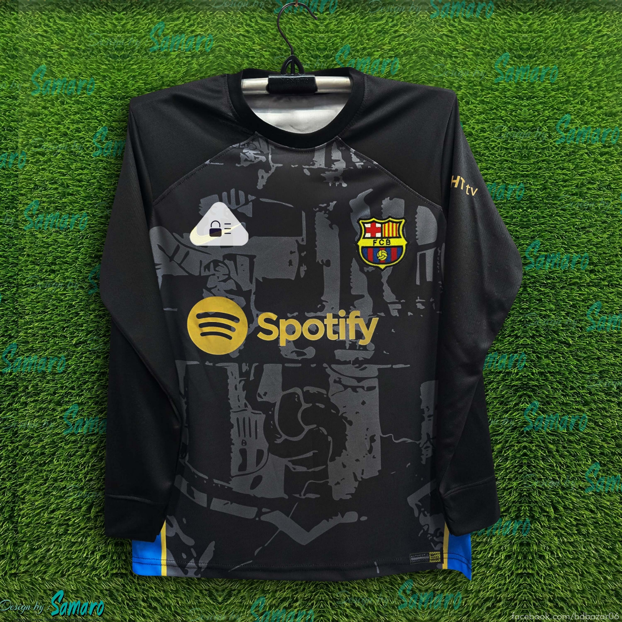 Picture of Barcelona full Sleeve Jersey 2025/2026 Thai Premium Football Jersey For Men - Long Sleeve - Barcelona Football Jersey 2025