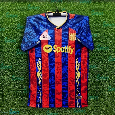 Picture of Barcelona Jersey 2025/2026 Thai Premium Football Jersey For Men - Half Sleeve Jersey - Barcelona Football Jersey 2025