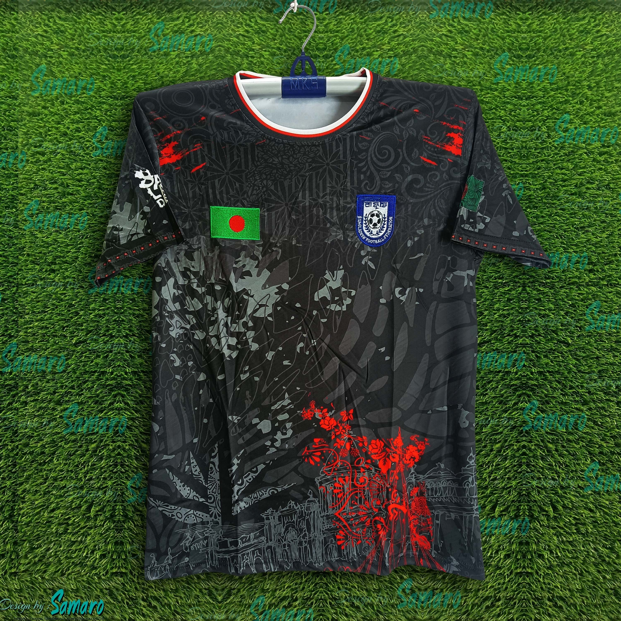 Picture of b-d Jersey 2025/2026 Thai Premium Football Jersey For Men - Half Sleeve Jersey - bangladesh Fan Jersey 2025