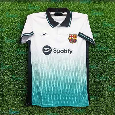 Picture of Barcelona Jersey 2025/2026 Thai Premium Polo Football Jersey For Men - Half Sleeve Polo Jersey - Barcelona Football Jersey 2025