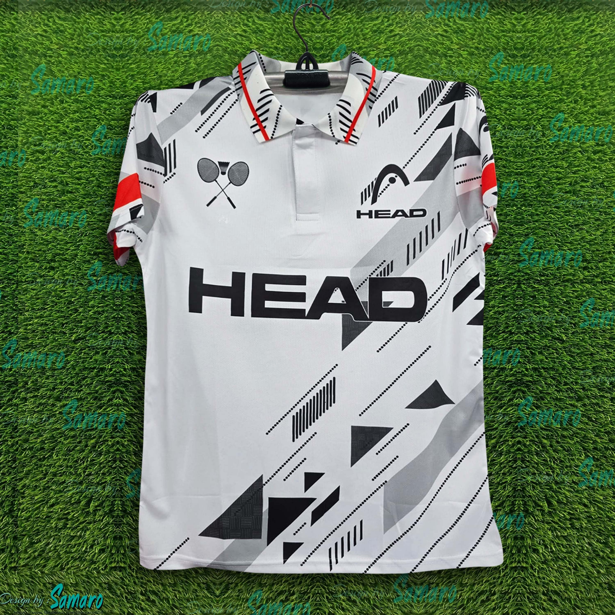 Picture of HEAD Jersey 2025/2026 Half Sleeve Polo Thai Premium Jersey For Men - Winter & Bike Jersey for men - Head Badminton Jersey 2025