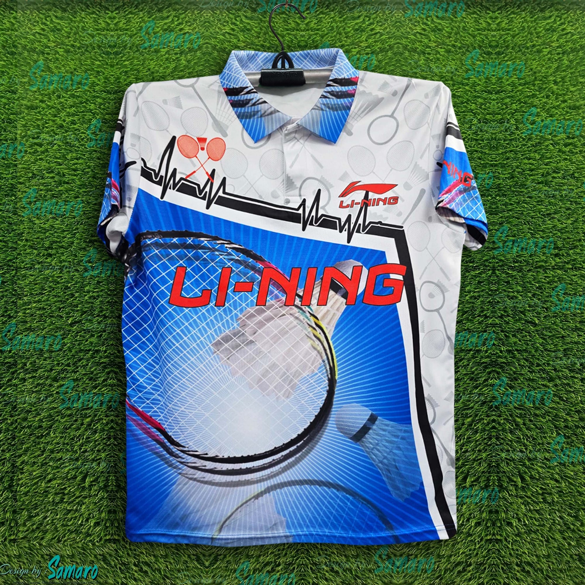 Picture of Li-Ning Half Sleeve Polo Jersey 2025/2026 Thai Premium Jersey For Men - Winter & Bike Jersey - Li Ning Badminton Jersey 2025