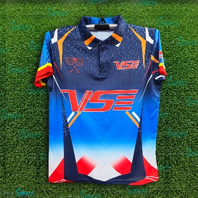 Picture of VS Half Sleeve Polo Jersey 2025/2026 Thai Premium Jersey For Men - Winter & Bike t shirt - VS Badminton Jersey 2025