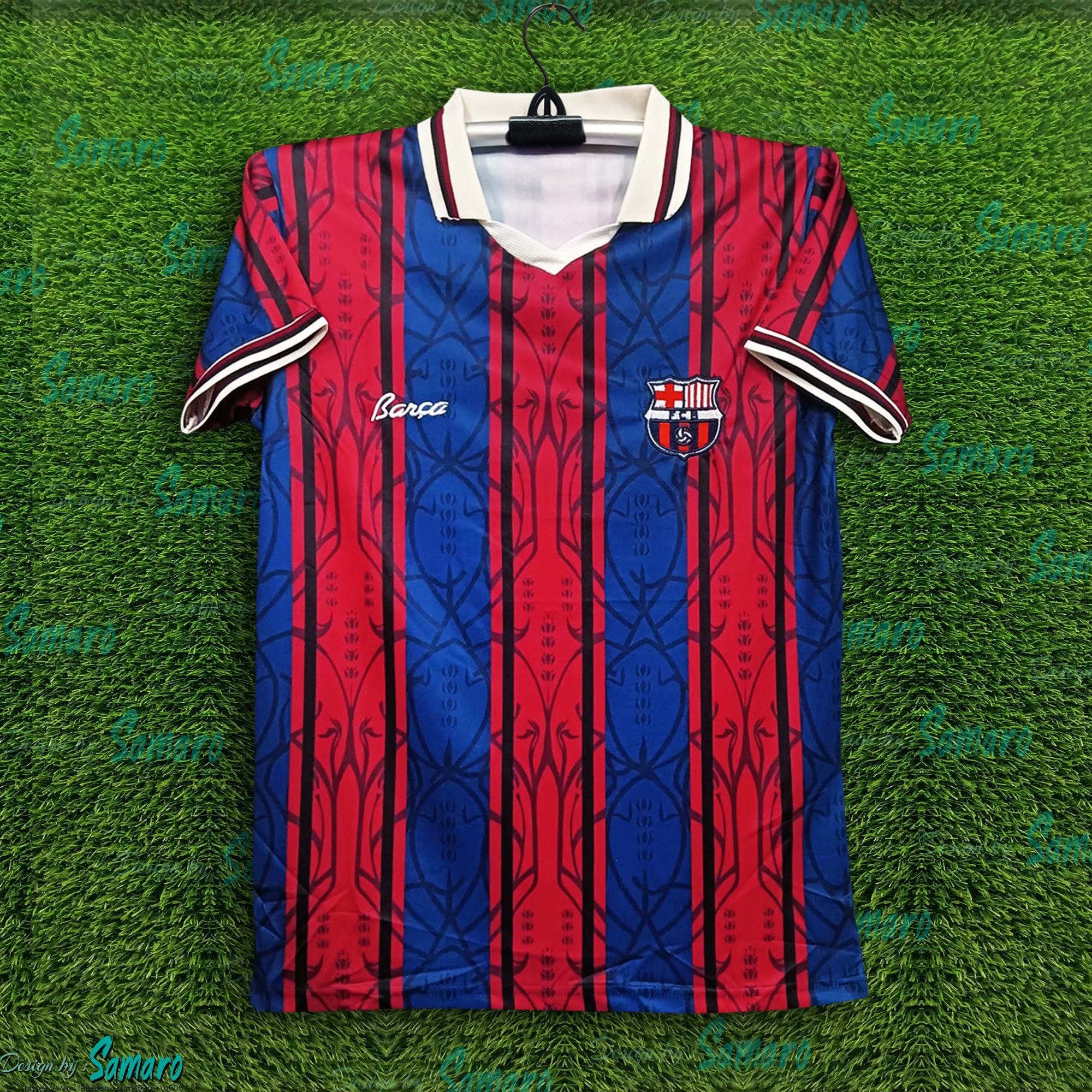 Picture of Barcelona Jersey 2025/2026 Thai Premium Polo Football Jersey For Men - Half Sleeve Polo Jersey - Barcelona Football Jersey 2025