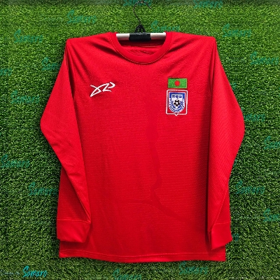 Picture of B-D full Sleeve Jersey 2025/2026 Thai Premium Football Jersey For Men - Long Sleeve - Bangladesh Fan Jersey 2025