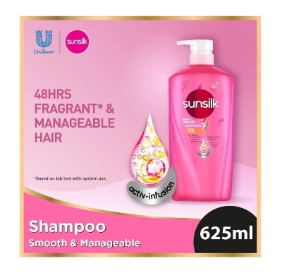 Picture of International Thailand product hair care product Sunsilk shampoo smooth and MANAGEABLE used for male/ female - 625 ml