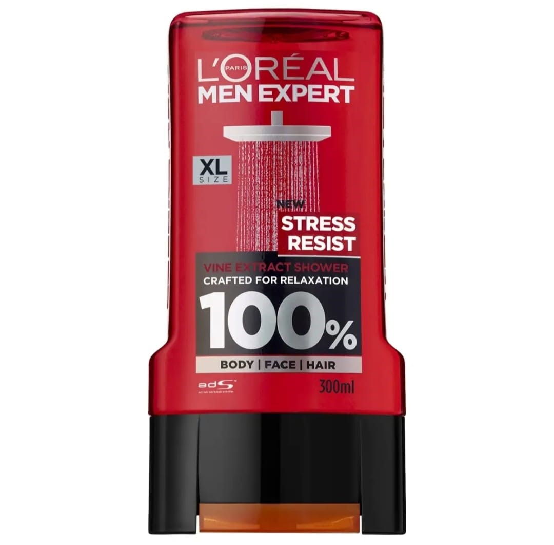 Picture of International Thailand product Loreal Shower gel STRESS RESIST used for male - 300 ml