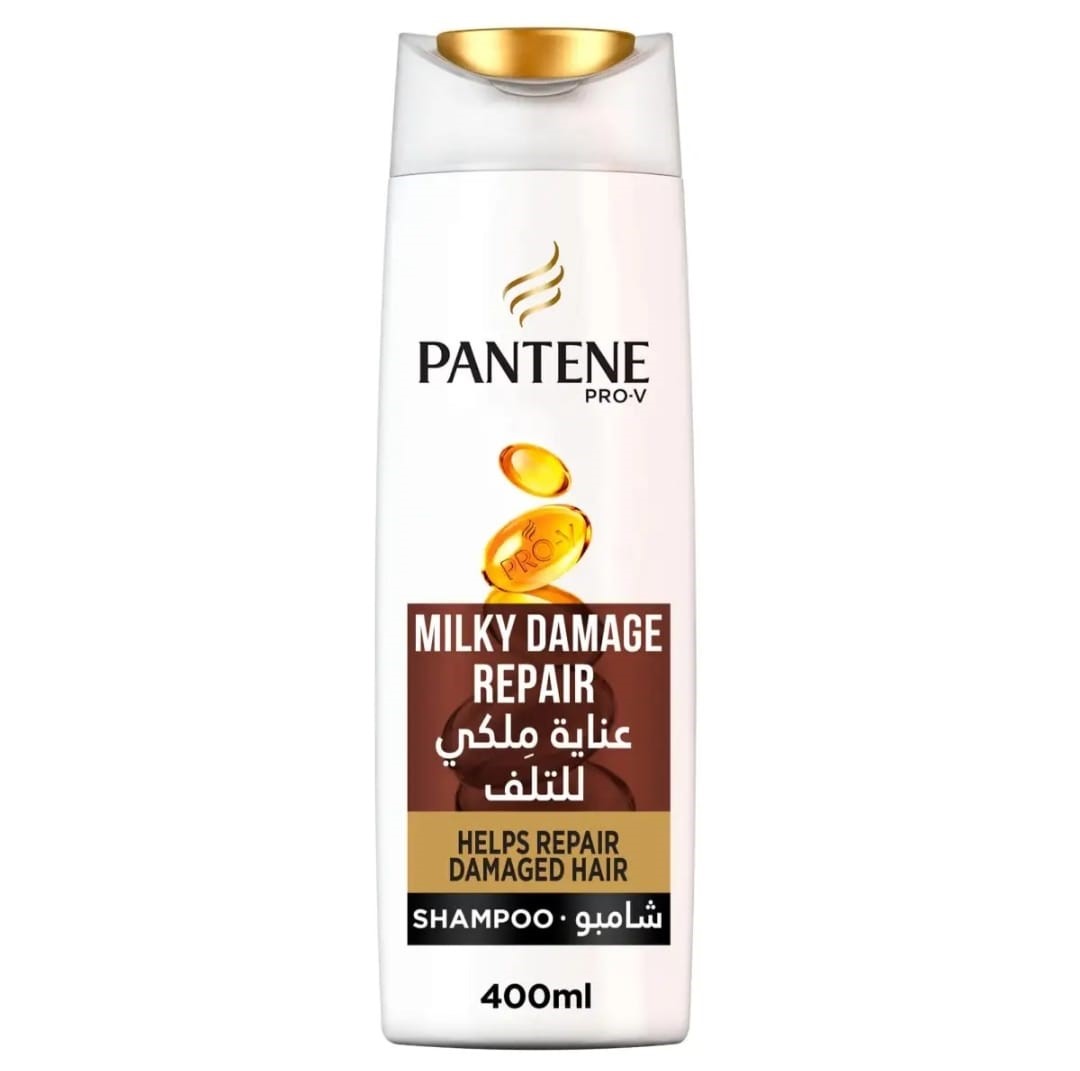 Picture of International UAE product Hair care Pantene Shampoo milky damage repair used for male/ female - 400 ml
