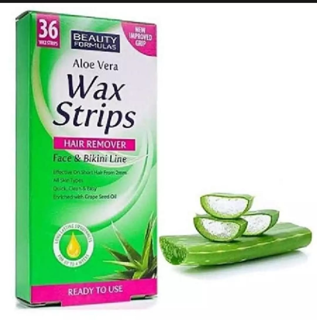 Picture of International USA product Aloe vera wax strips-36 piece