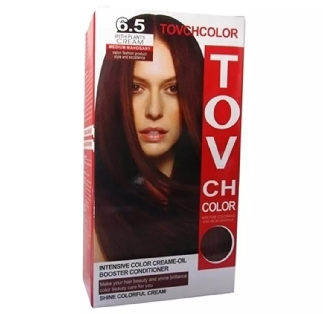 Picture of International Hair styling China product TOVCHCOLOR hair color used for male / female shade no 6.5 - 80 ml X 2