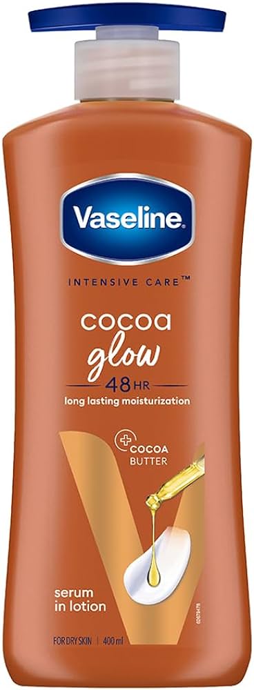 Picture of International India Product Skin care Vaselin Intensive Care Cocoa glow body lotion used for male/female - 400 ml