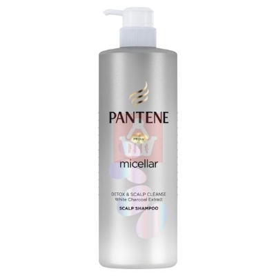 Picture of International Thailand Pantene Micellar Detox & Scalp Cleanse White Charcoal Extract Scalp Shampoo 530ml