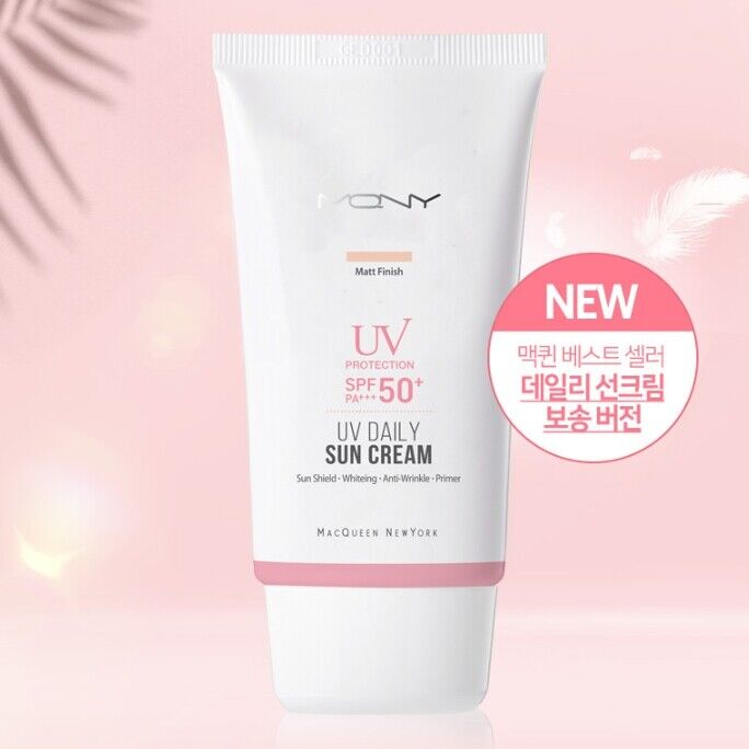 Picture of International Korean Product Skin care SUN CREAM Macqueen Newyork MONY Matt Finish sun cream SPF 50+ used for male/female - 50 gm