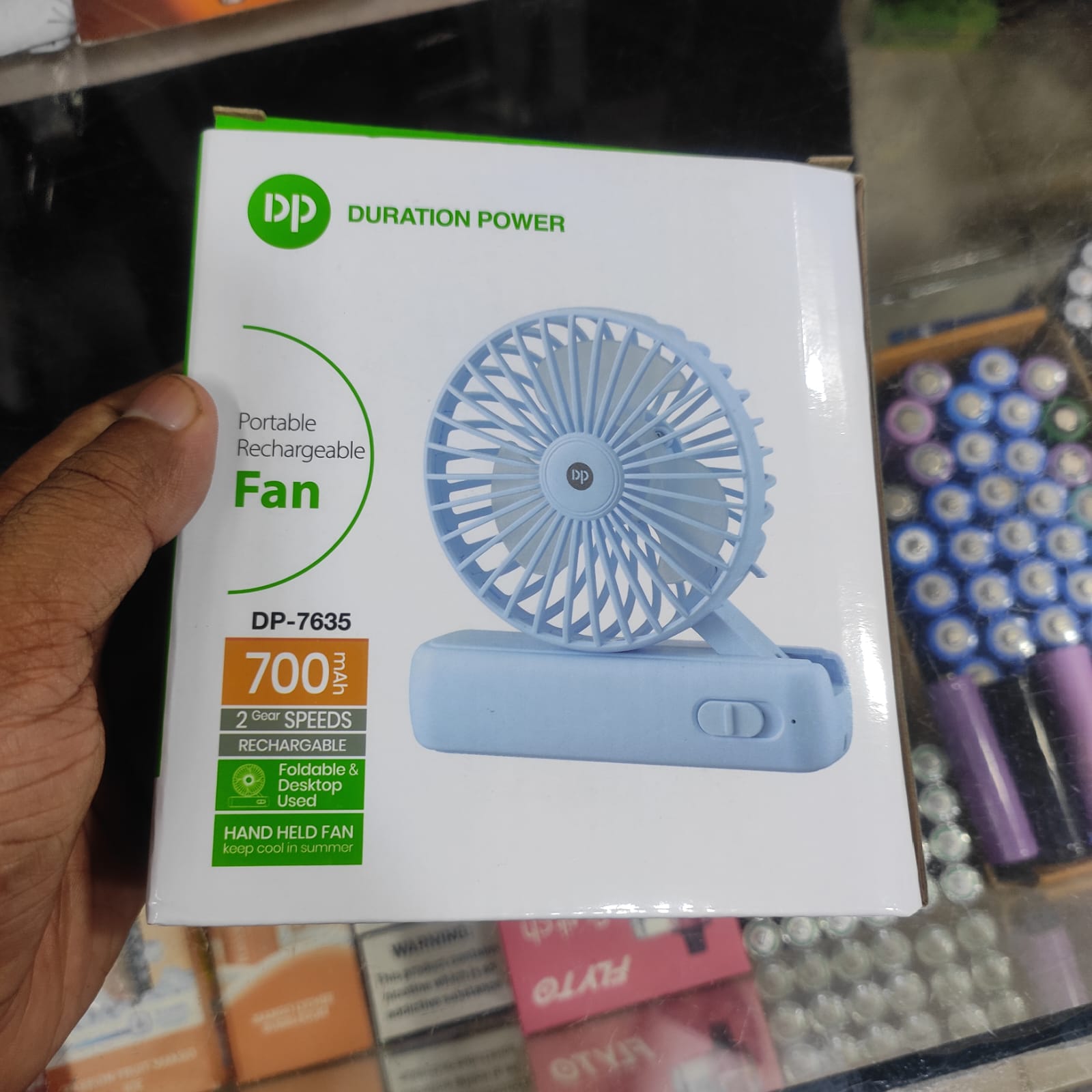 Picture of Portable Folding Mini Desk Rechargeable Fan  DP 7635