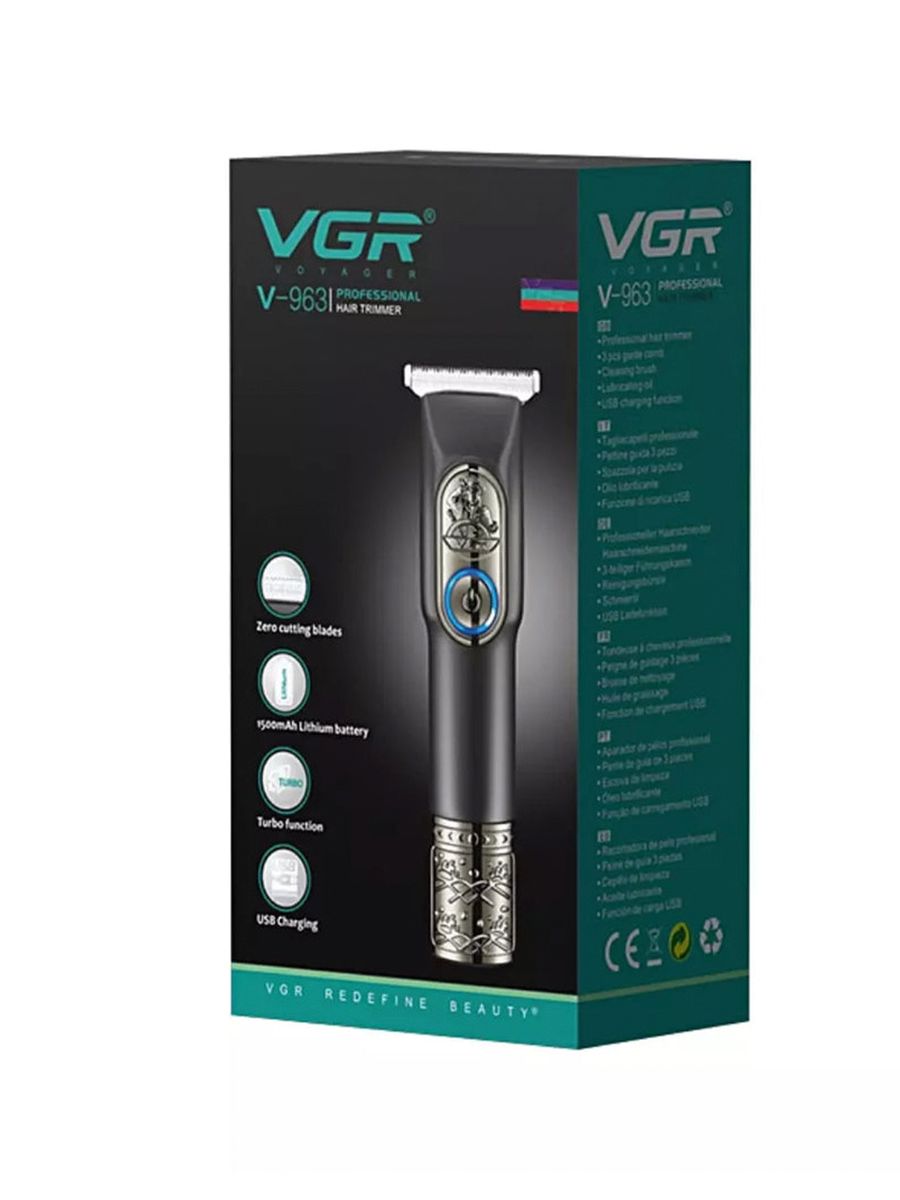 Picture of Vgr V-964 Hair Clipper Cordless Rechargeable Professional Hair Clipper for Men with Turbo