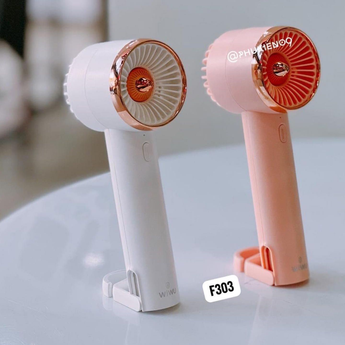 Picture of Mini Portable Handheld Fan USB Rechargeable 3 Speed Adjustment Electric Summer Desktop Cooling Fan Outdoor Turbo Blower Fans