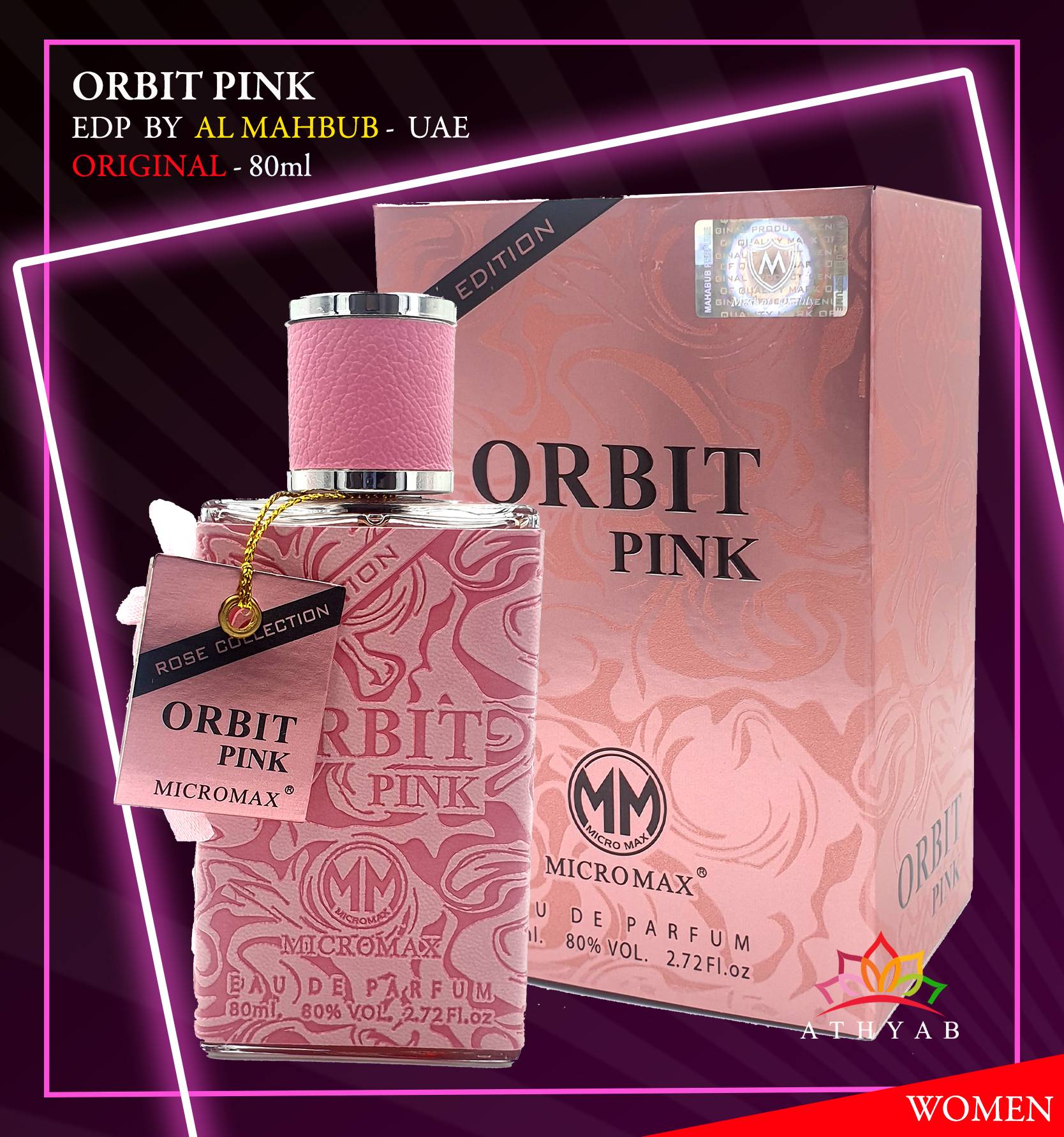 Picture of International Dubai Product ORBIT PINK ORIGINAL ARABIC PERFUME-80ml