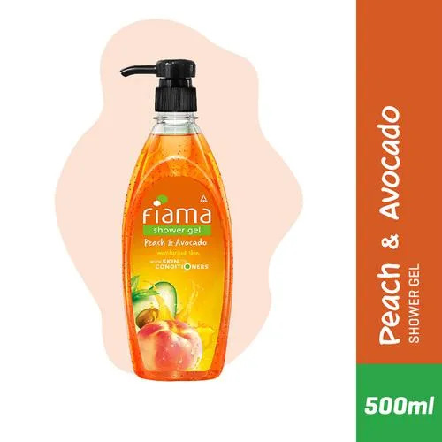 Picture of Indian Product FIAMA Peach And Avocado Mild Dew Shower Gel  (500 ml)