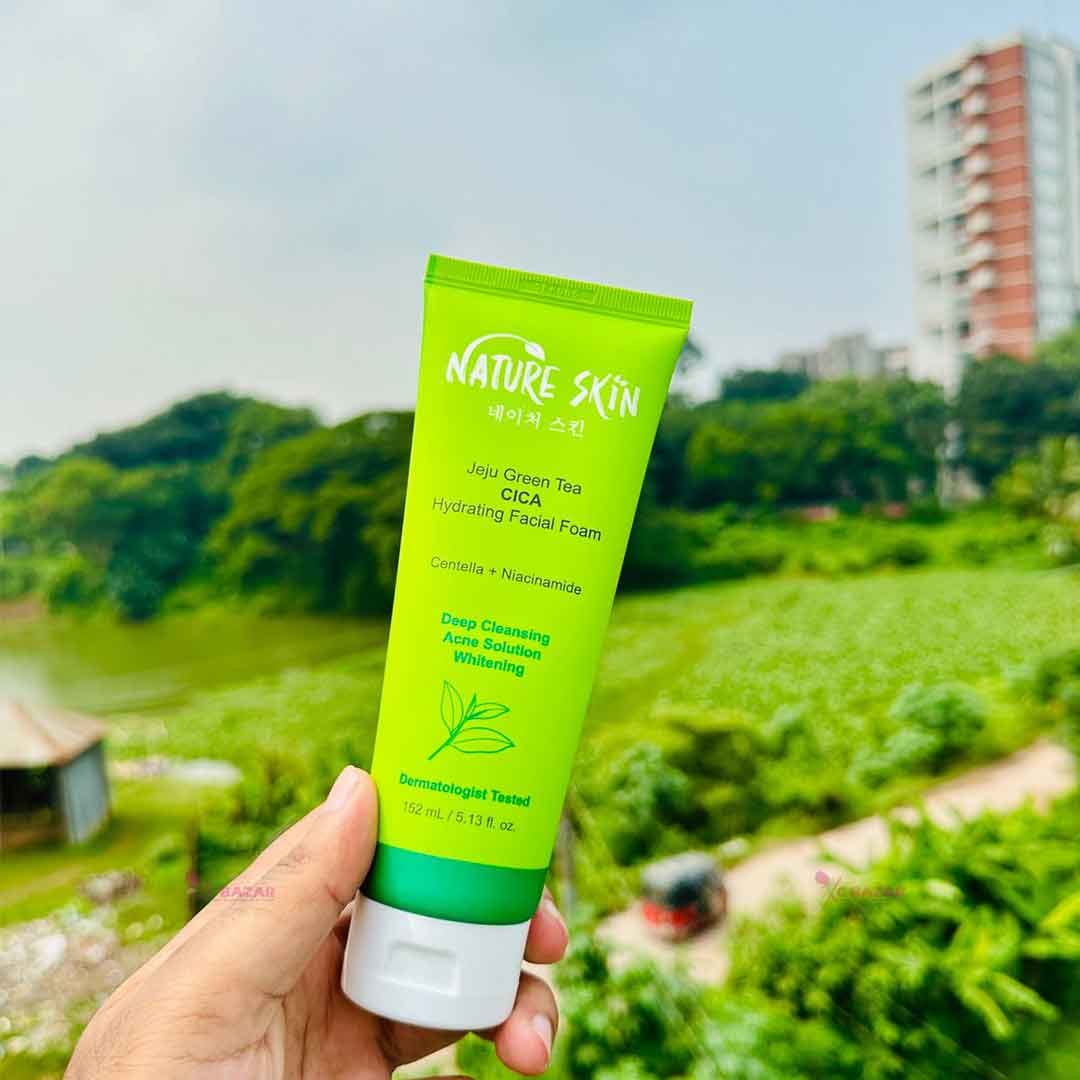 Picture of International Korean Product Nature Skin Jeju Green Tea CICA Hydrating Facial Foam 152 mL