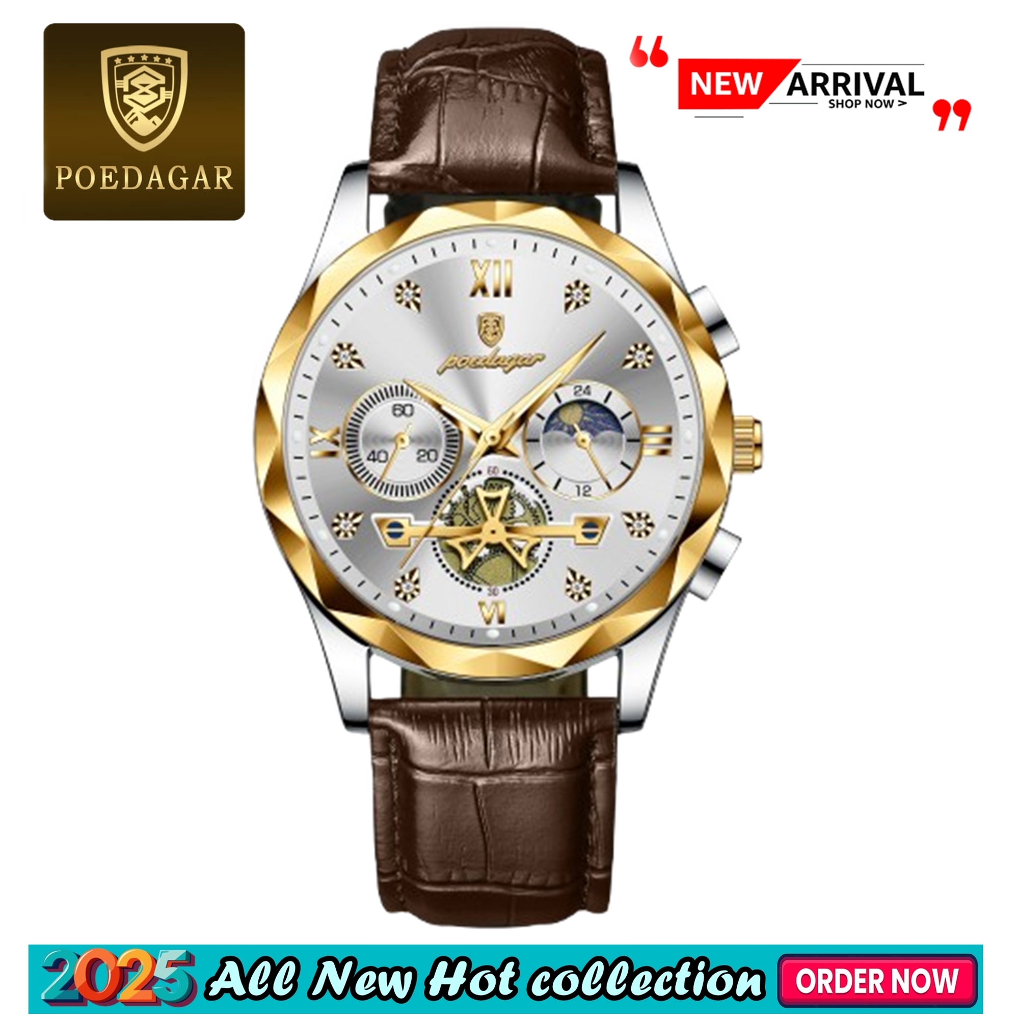 Picture of PU Leather Analog Watch for Men
